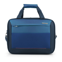 Синя пътна чанта с преден джоб Reims 40см.