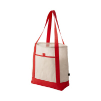 Чанта за пазар Lighthouse Boat бяло-червена