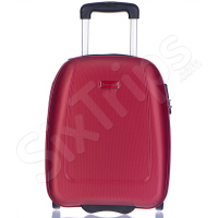 Червен малък куфар за ръчен багаж Wizz Air Puccini Barcelona, 42см