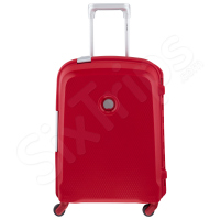 Елегантен червен куфар за ръчен багаж