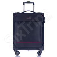 Малък текстилен черен куфар за ръчен багаж 55см Puccini Amsterdam