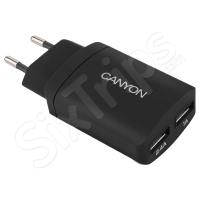 Черно USB зарядно Canyon 2.4A