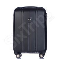 Черен твърд куфар за ръчен багаж от поликарбонат Puccini Toronto, 55см
