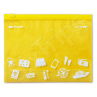 Непромокаема торбичка за пътуване в свеж жълт цвят