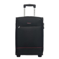 Малък текстилен черен куфар за ръчен багаж 55см Puccini Verona