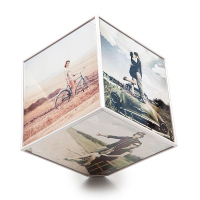Стилна въртяща се фоторамка кубче Balvi Cube