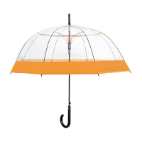 Дамски прозрачен автоматичен чадър Perletti