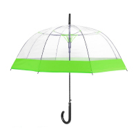 Дамски прозрачен автоматичен чадър Perletti