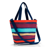 Удобна малка цветна чанта дамска чанта Reisenthel Shopper XS, artist stripes
