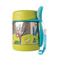 Детски термо буркан за храна с прибор за хранене Oops Cool-Thermal Food Jar, в гората