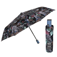 Автоматичен чадър с флорални елементи Perletti Technology, синя дръжка