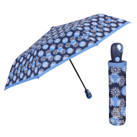 Двойно автоматичен син дамски чадър Perletti Technology