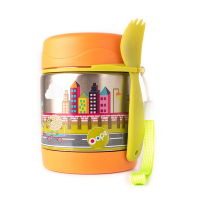 Детски термо буркан за храна с прибор за хранене Oops Cool-Thermal Food Jar, в града