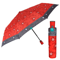 Дамски чадър с автоматично отваряне Perletti Time, керемидено червено