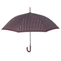 Голям дамски цял чадър с извита дръжка Perletti Technology