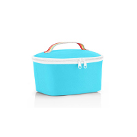Малка термо чанта за храна със шарена дръжка Reisenthel coolerbag S pocket, pop pool
