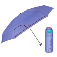 Малък дамски сгъваем лек чадър Perletti Time в лилав цвят