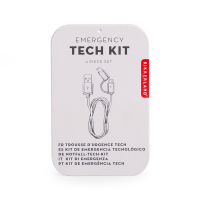 Комплект usb кабел и почистващи средства от първа необходимост Kikkerland Tech kit