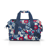 Пъстра пътна чанта с дизайн на цветя Reisenthel allrounder M, florist indigo