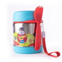 Детски термо буркан за храна с прибор за хранене Oops Cool-Thermal Food Jar, малък свят