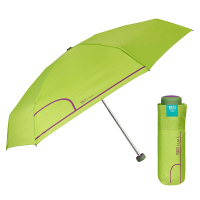 Малък дамски зелен сгъваем лек чадър Perletti Time