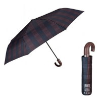 Изискан мъжки чадър с извита дръжка Perletti Technology
