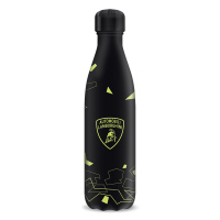 Черна термо бутилка Ars Una с логото на 