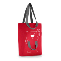 Червена чанта за пазар с детска дръжка Reisenthel Familybag, red