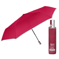 Изчистен червен автоматичен чадър Perletti Technology