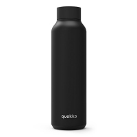 Голяма изчистена черна термо бутилка Quokka Solid 630мл, Jet Black