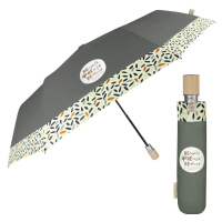Дамски сгъваем чадър с автоматично отваряне Perletti Green