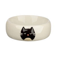 Красива керамична купа за храна за котки Feline Fine Cat