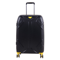 Голям черен куфар за пътуване черно и жълто Pulse 28