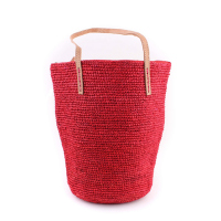 Стилна лятна червена дамска чанта за плажа или ежедневието Fratelli Mazzanti