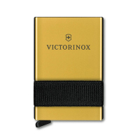 Луксозен златист картодържател за банкови карти Victorinox Smart Card Wallet 11в1