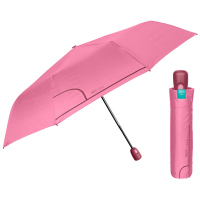 Розов изчистен автоматичен чадър Perletti Time