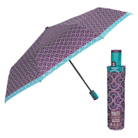 Автоматичен лилав чадър с ретро мотив Perletti Technology