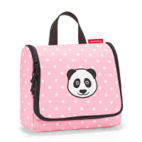 Детска розова тоалетна чанта за принадлежности Reisenthel Toiletbag kids, panda dots pink