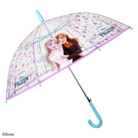 Детски прозрачен чадър за момиче с Елза и Ана от Замръзналото кралство Perletti Kids Frozen