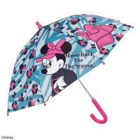 Син детски прозрачен чадър с Мини Маус за момиче Perletti Minnie Mouse