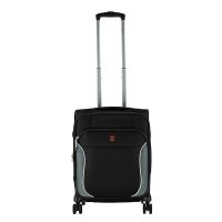 Малък куфар за ръчен багаж Traveller PROnature Expand в черно и сиво