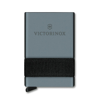 Луксозен картодържател в сиво и черно Victorinox Smart Card Wallet 11в1