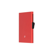 Червена алуминиева кутия за банкови карти C-SECURE Cardholder, Red