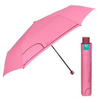 Розов дамски неавтоматичен тънък чадър Perletti Time