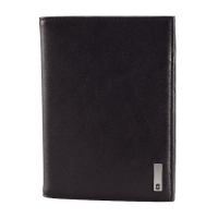 Черен кожен портфейл за паспорт, самолетни билети и пари Victorinox ALTIUS 3.0 OSLO
