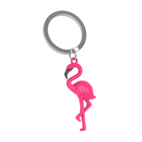 Стилен дамски ключодържател с розово фламинго Metalmorphose Flamingo