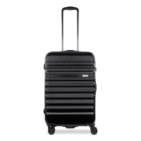 Стилен твърд куфар в черен цвят Corium M, 55л