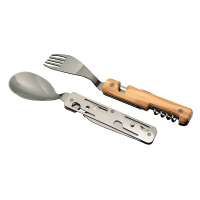 Комплект прибори за хранене с дървена дръжка Akinod Multifunction Cutlery 13H25, Olive Wood