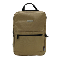 Малка раница подходяща за носене като ръчен багаж с място за малък лаптоп Swissbags, бежова