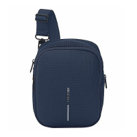 Функционална синя чанта за през рамо XD Design Boxy Sling
